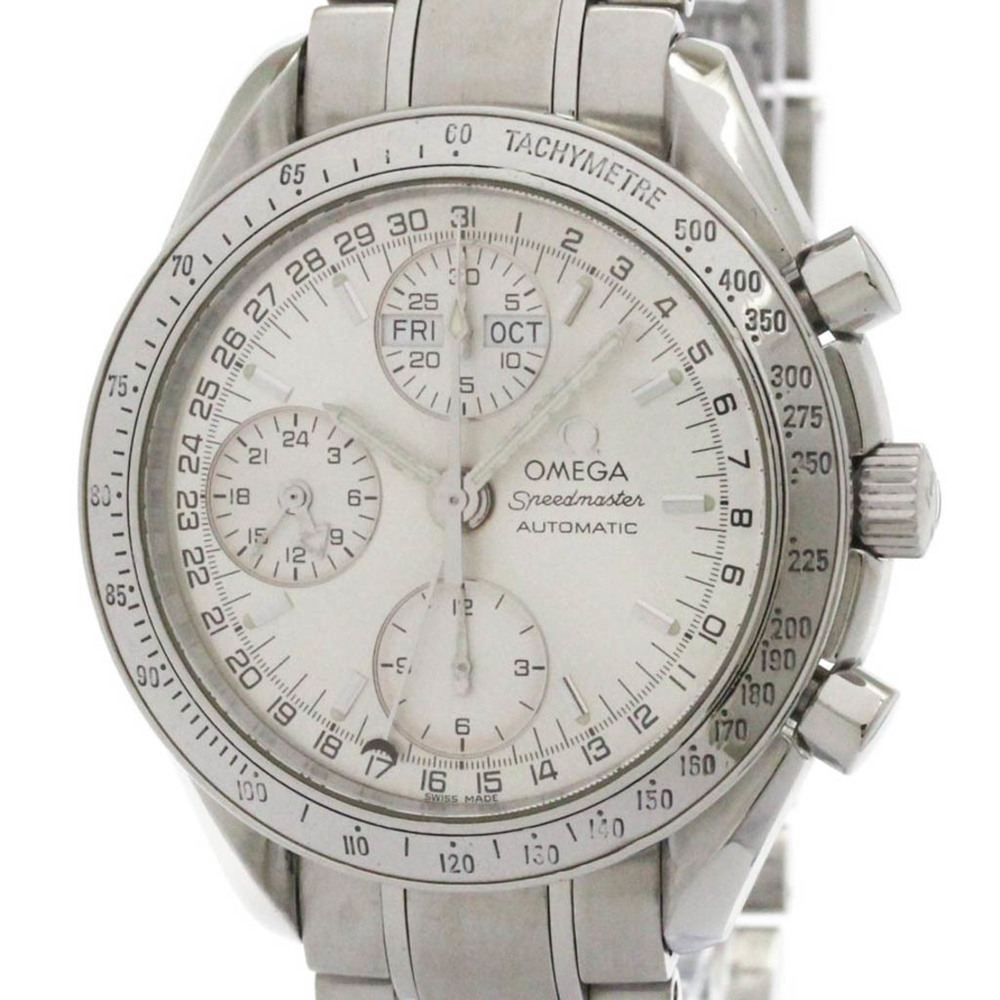 OMEGA Speedmaster Triple Date Steel Automatic Watch 3523.30 Polished